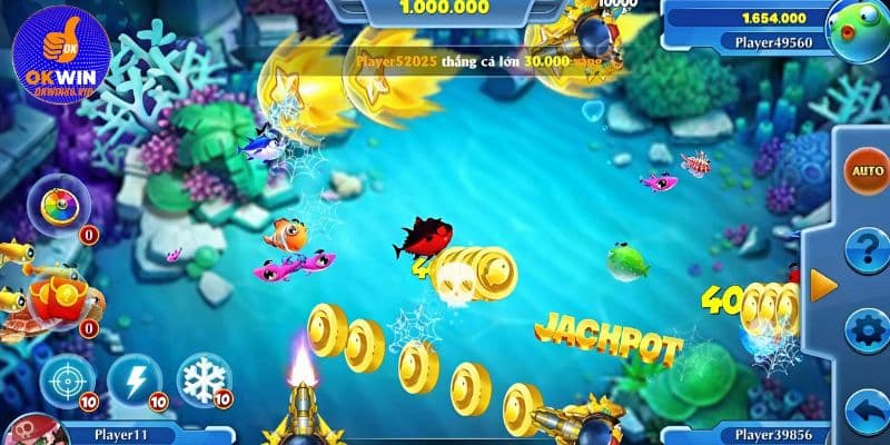 Điều khiến súng & tham gia bắn cáĐiều khiến súng & tham gia bắn cá